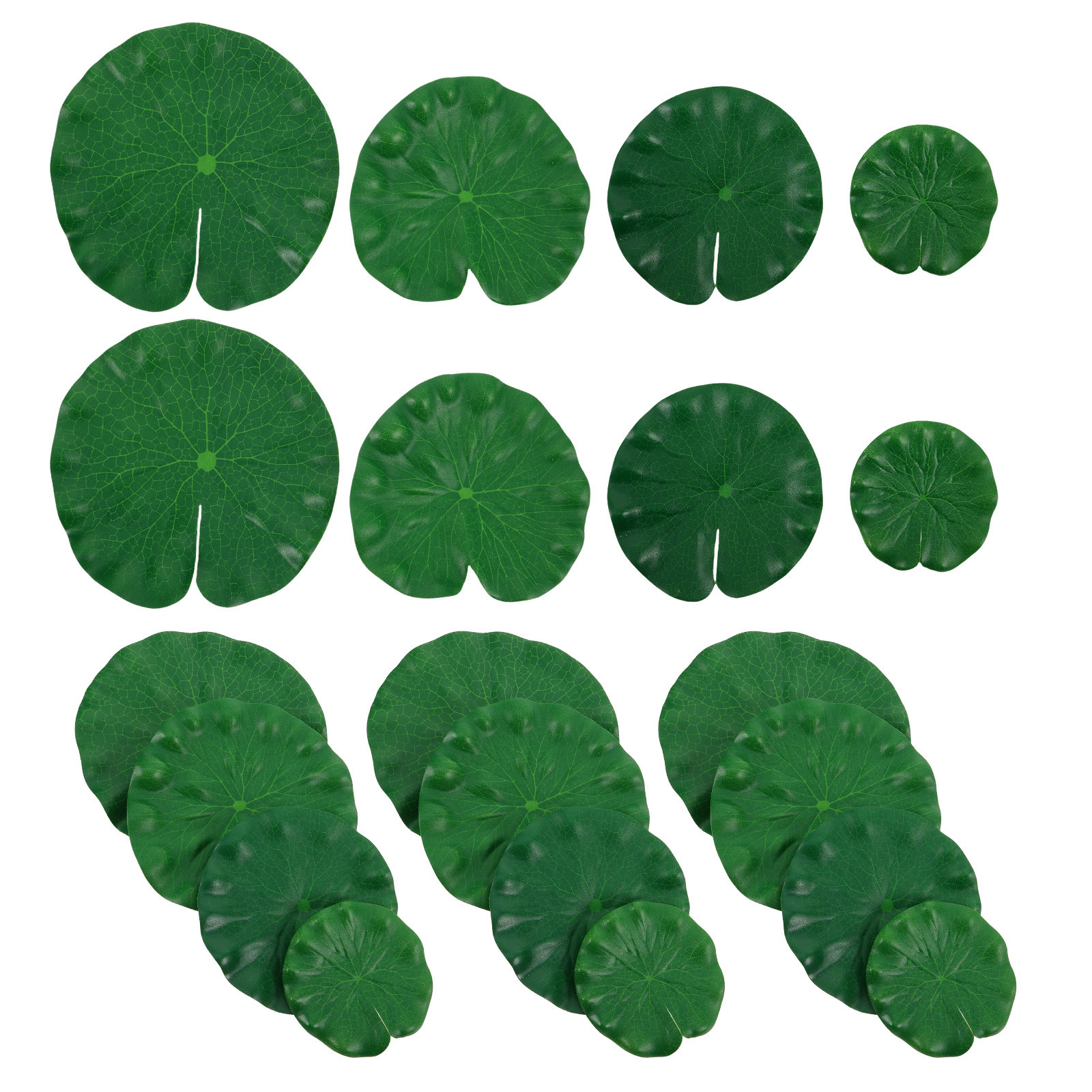 Aquarium Planted Plants - 26 Pcs Lotus Leaf Decoration Set