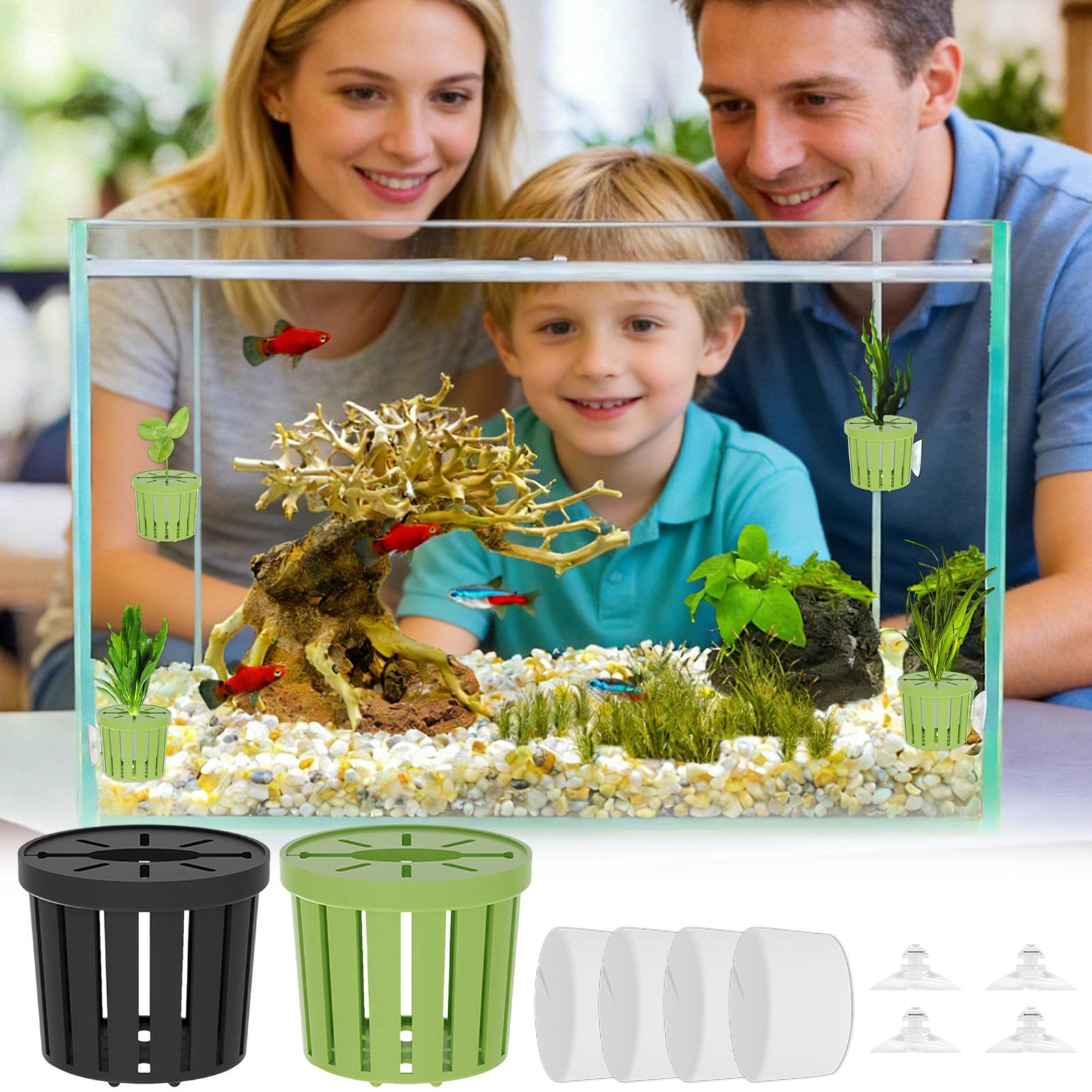 4 Pieces Hydroponic Plant Bask - Aquarium Planted Background review and price