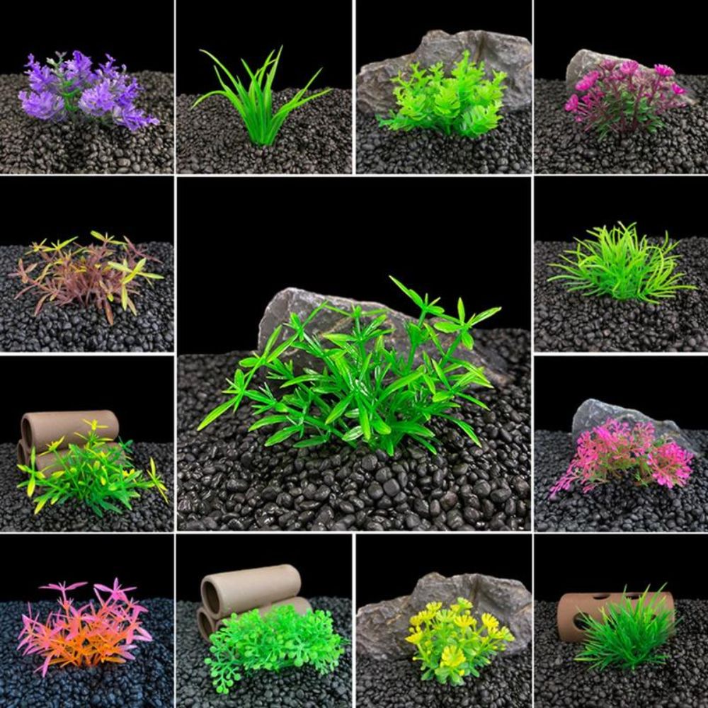 Plastic Artificial Aquarium Pl - Aquarium Planted Background review and price
