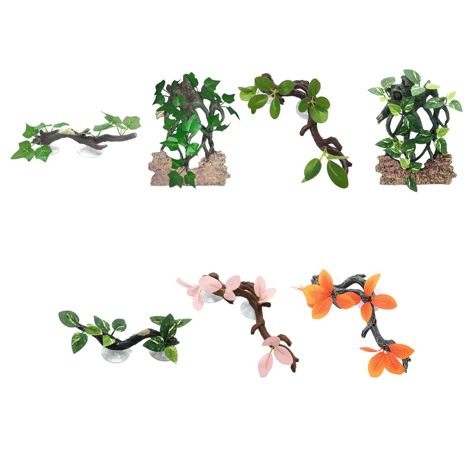 Gecko Plant Ornament Aquarium  - Aquarium Planted Background review and price