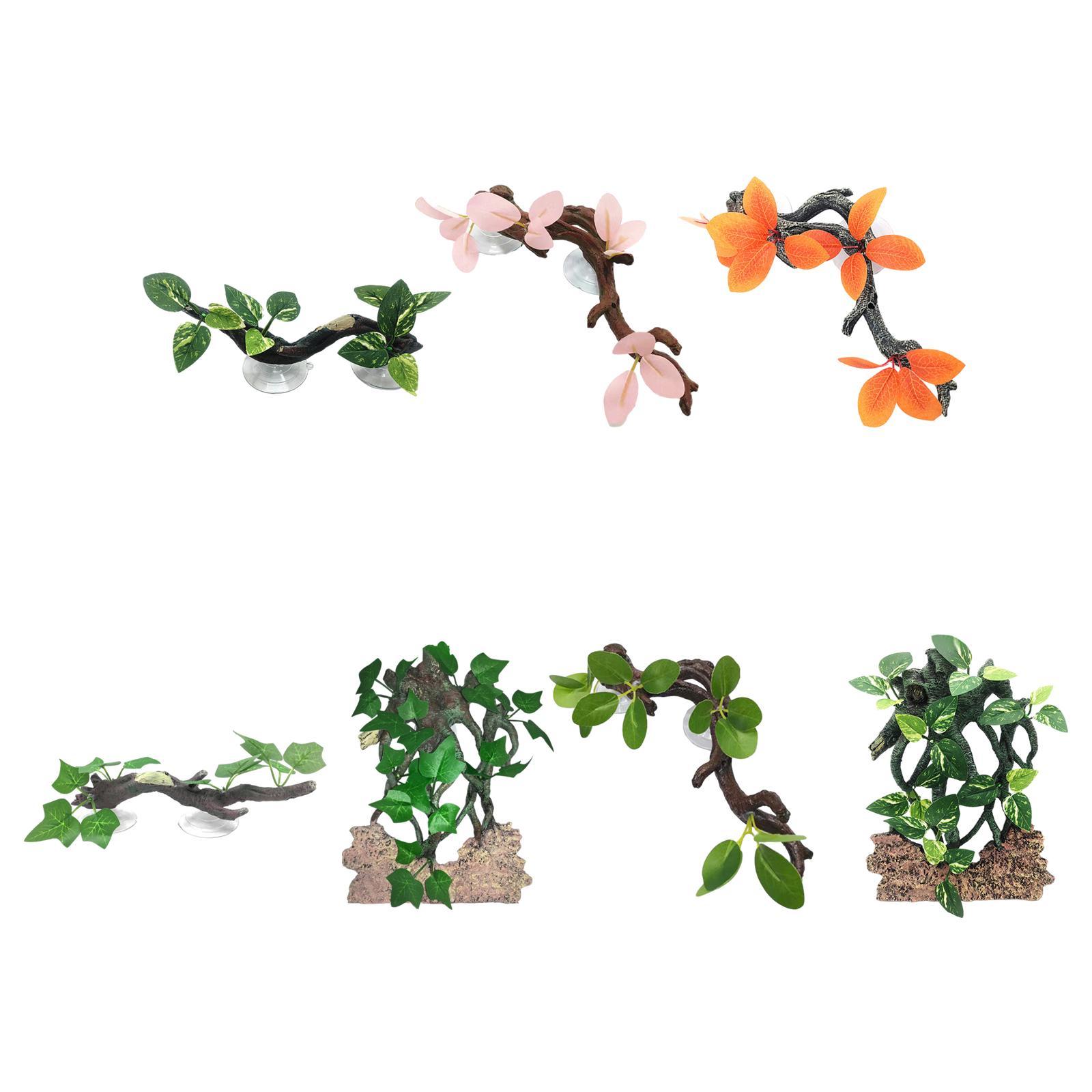 Gecko Plant Ornament Aquarium  - Aquarium Planted Background review and price