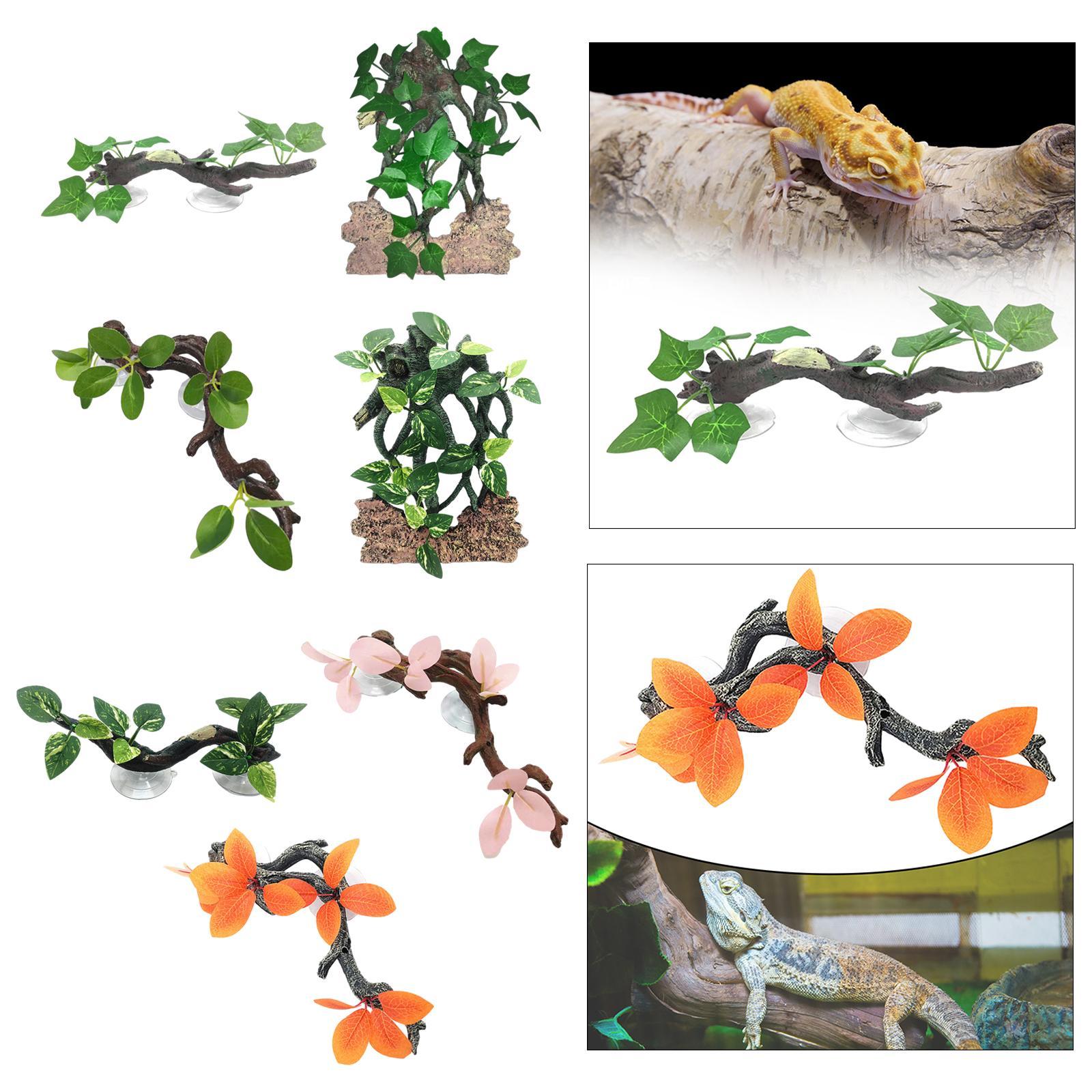 Gecko Plant Ornament Aquarium  - Aquarium Planted Background review and price