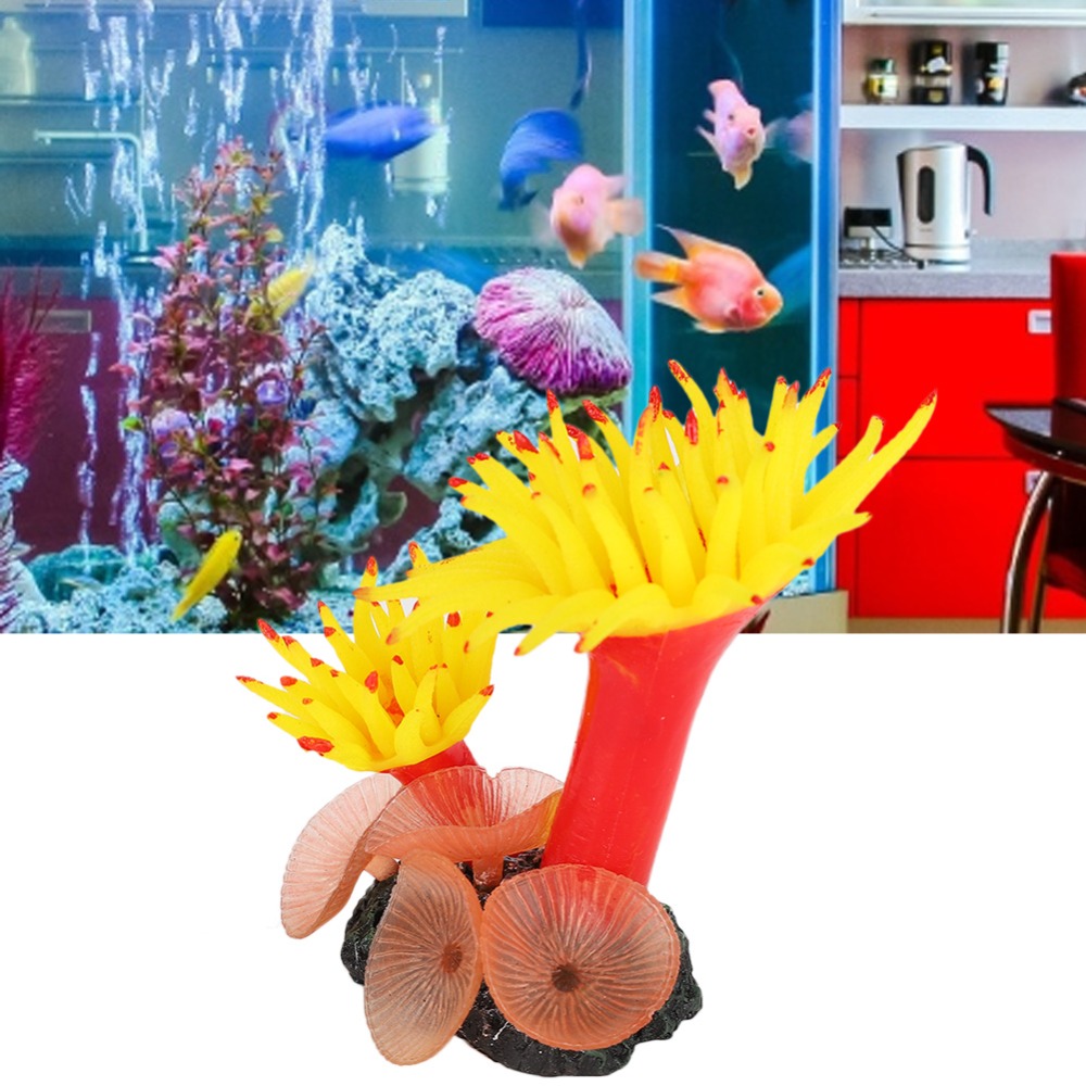 Artificial Plant Bright Color  - Aquarium Planted Background review and price