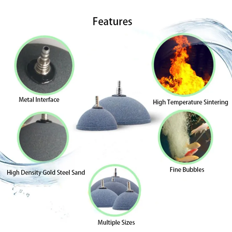 60mm 80mm Aquarium Air Stone B - Aquarium Lily Pipe review and price