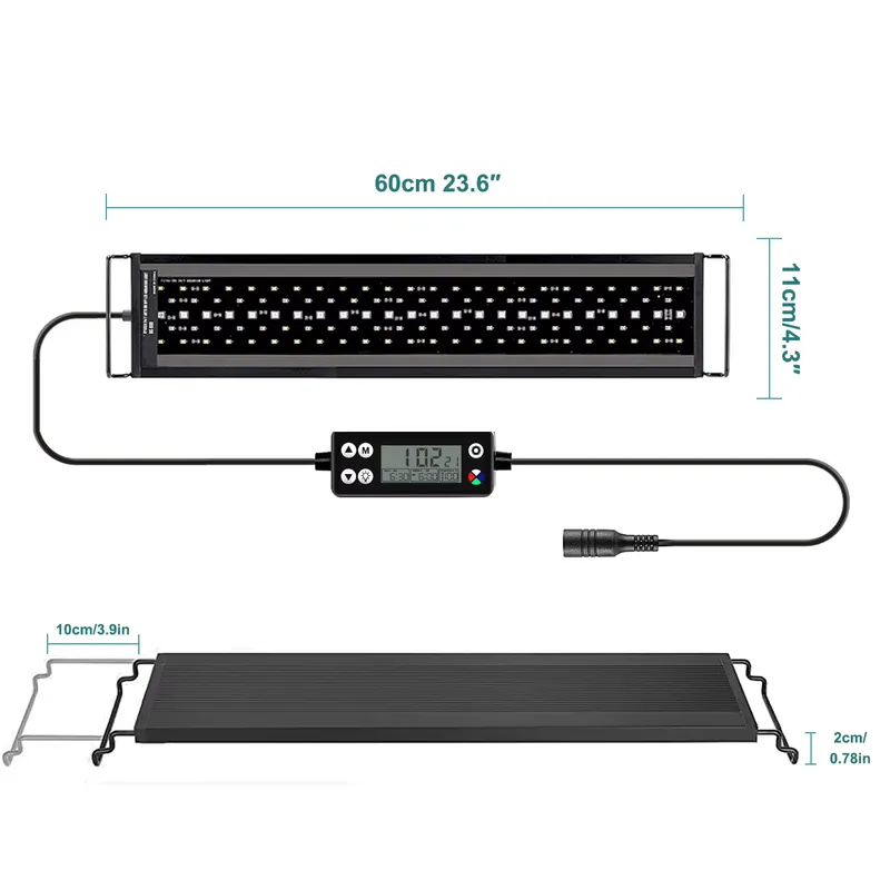 New 60cm Full Spectrum LED Aqu - Planted Aquarium Hours review and price