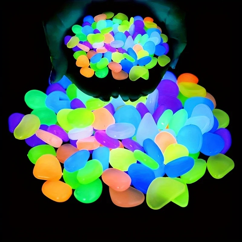 50-200pcs Glow in The Dark Peb - Aquarium Planted Plants review and price