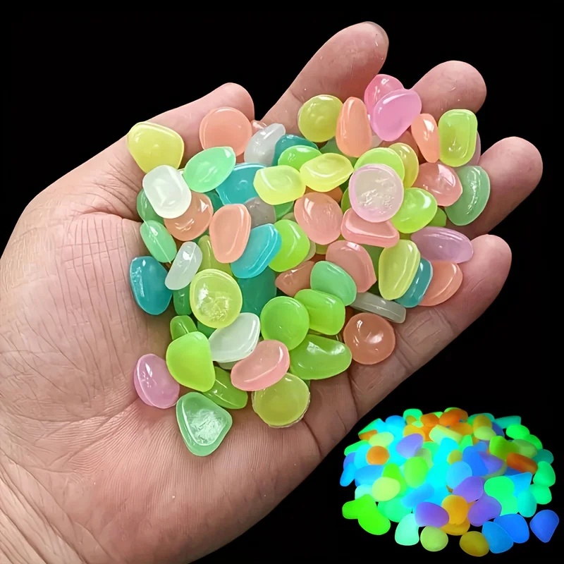 50-200pcs Glow in The Dark Peb - Aquarium Planted Plants review and price