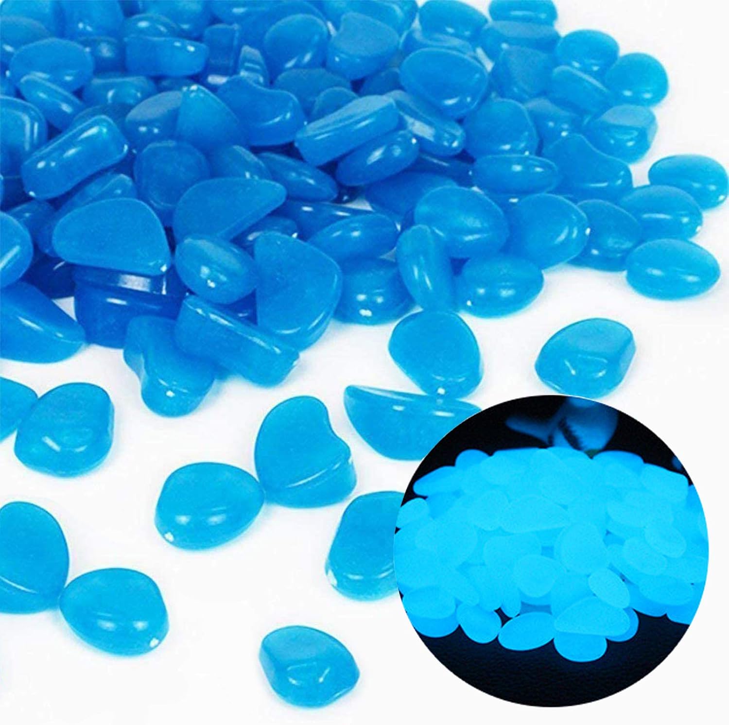 Fish Tank Rocks Glow Blue Pebb - Aquarium Planted Fish Tank review and price