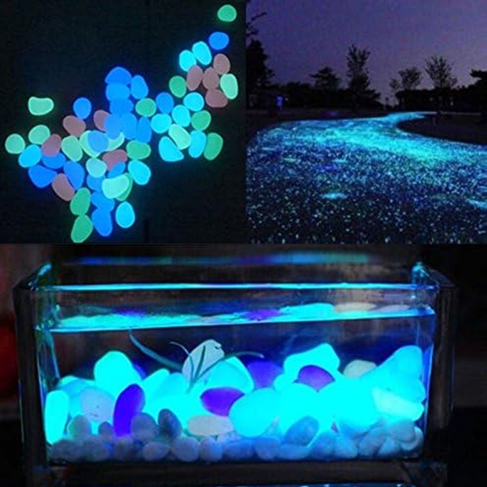 Fish Tank Rocks Glow Blue Pebb - Aquarium Planted Fish Tank review and price