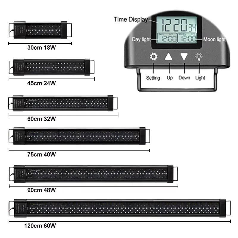 RGB LED Aquarium Light 12-48 I - Planted Aquarium Hours review and price