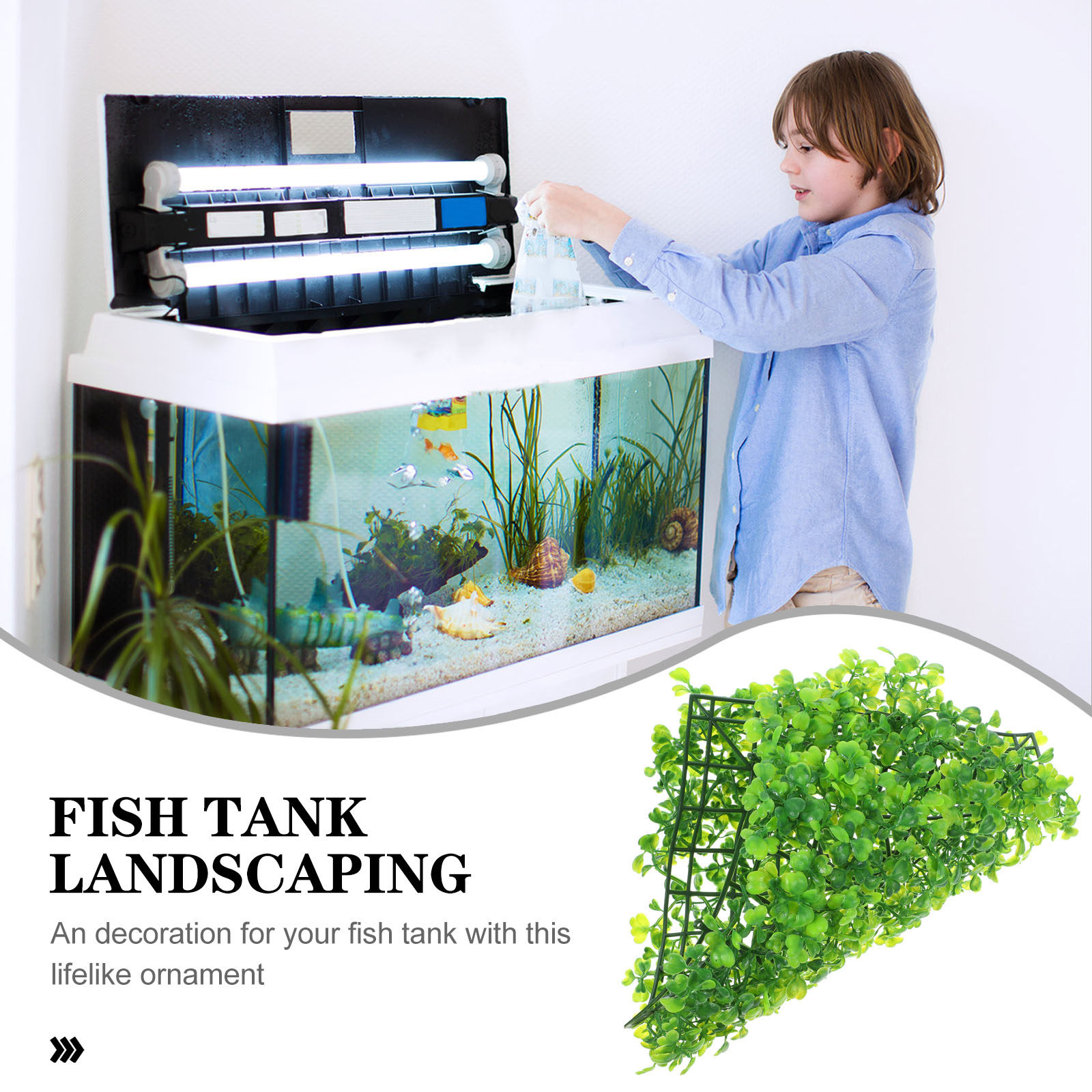 Fake Fish Tank Grass Realistic - Aquarium Planted Fish Tank review and price