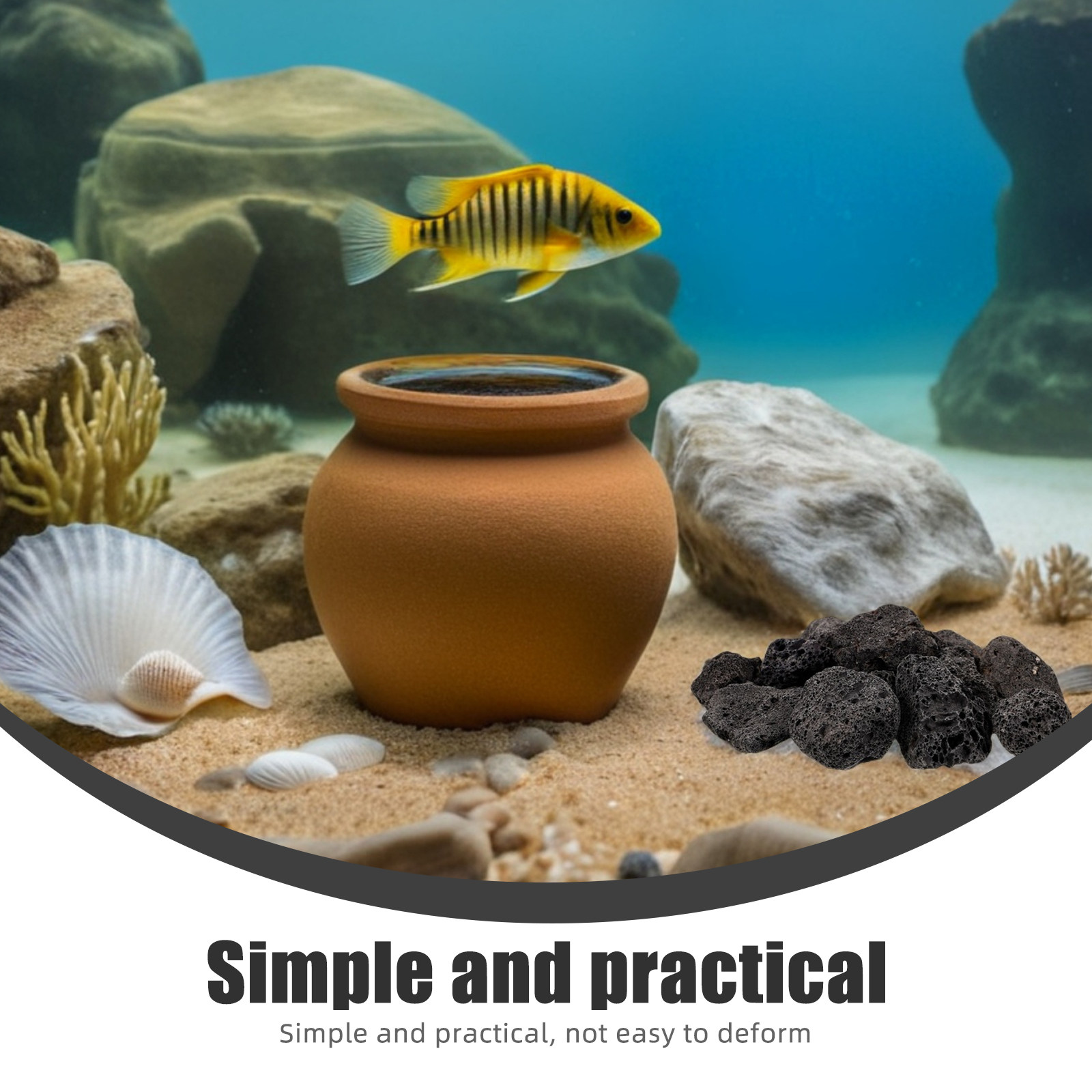 1Pack Natural Volcanic Stones  - Aquarium Planted Fish Tank review and price