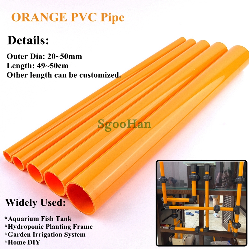 2pcs Orange OD 20~50mm PVC Pip - Planted Aquarium Youtube review and price